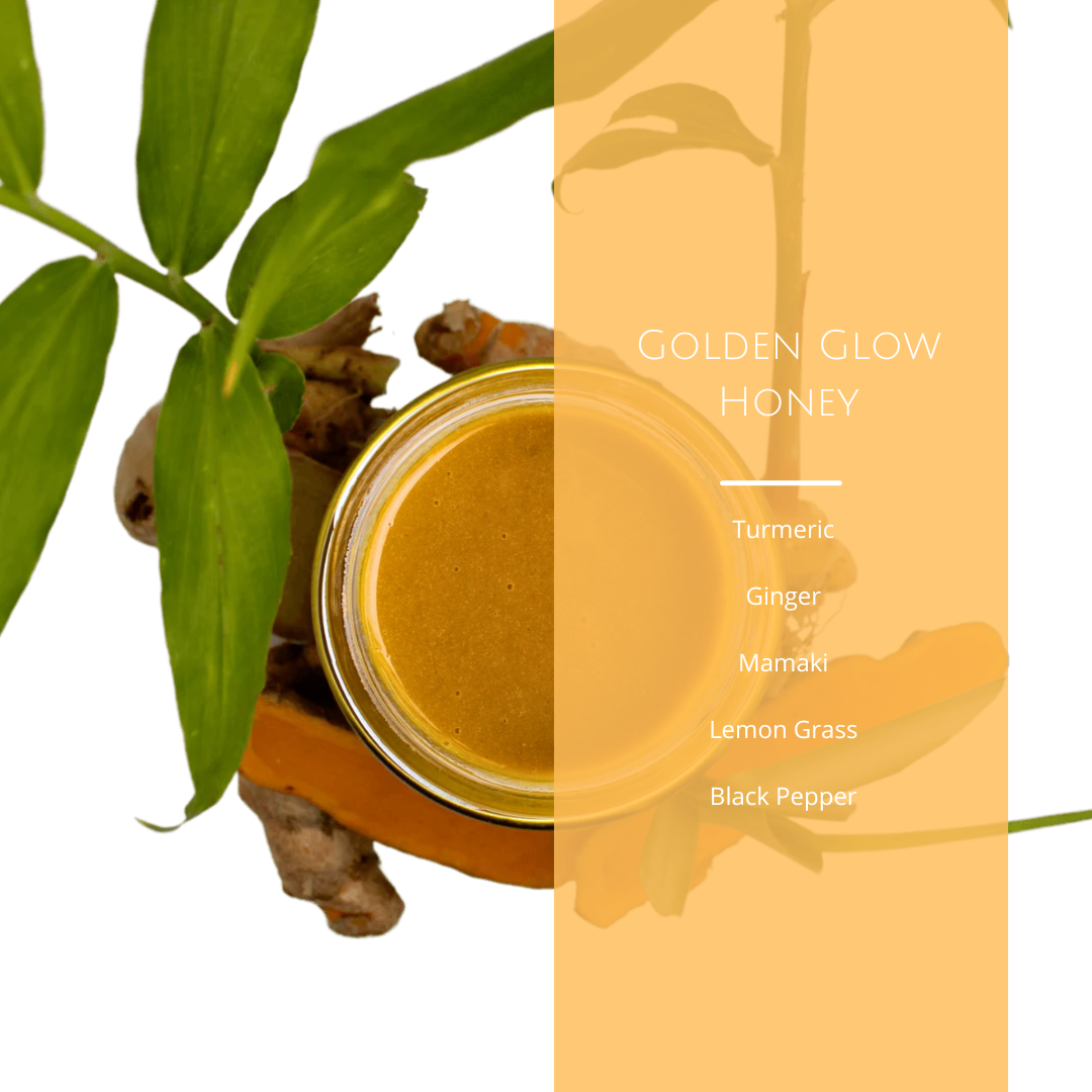 Golden glow honey infographic 